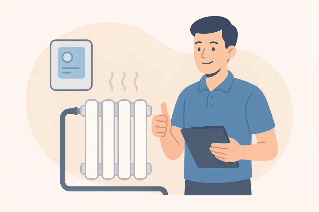 radiator working efficiently post powerf flush Bedgrove